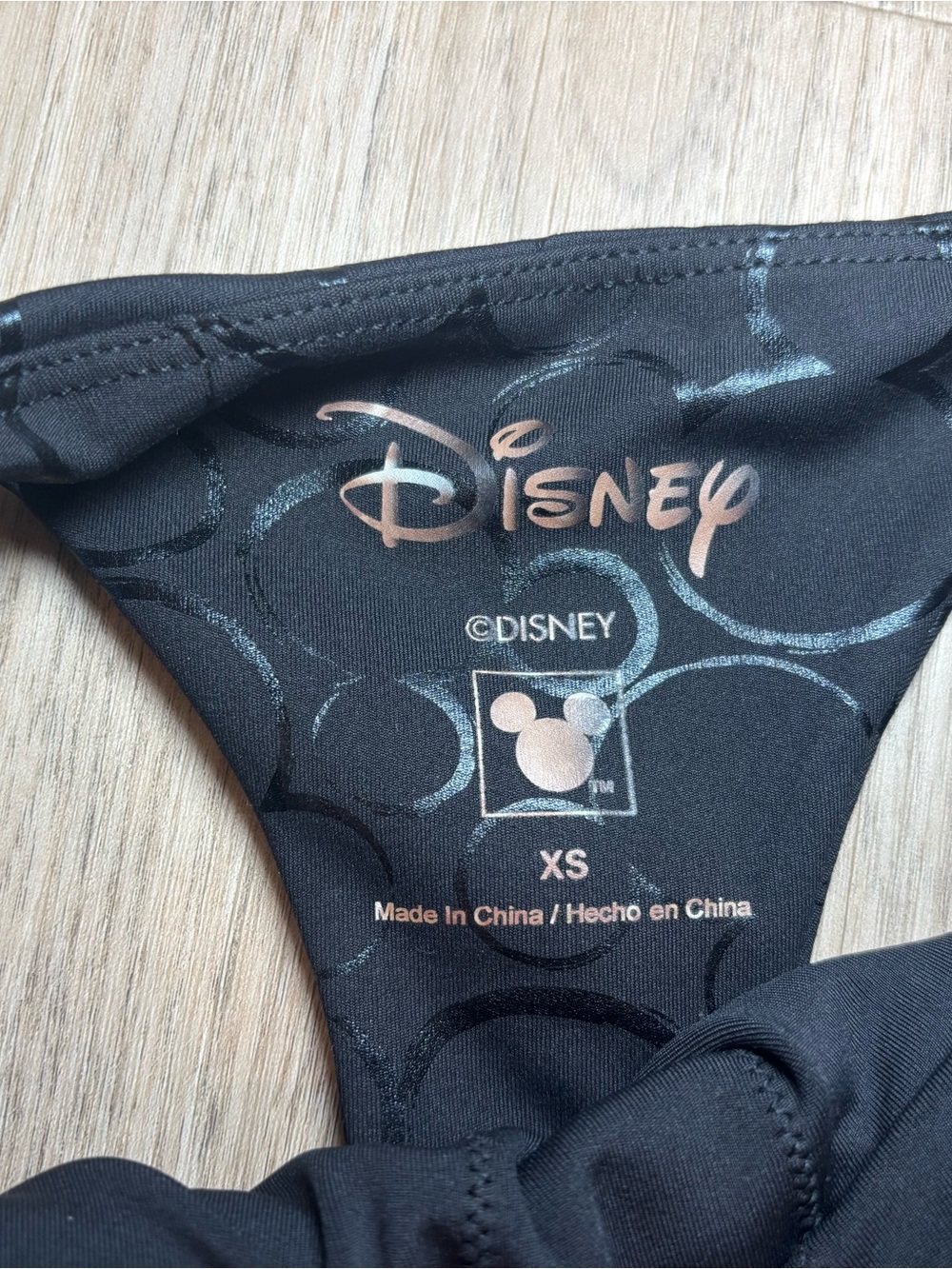 Disney Women's Black Sleeveless Cropped Activewear Tank Top - Picture 5 of 5